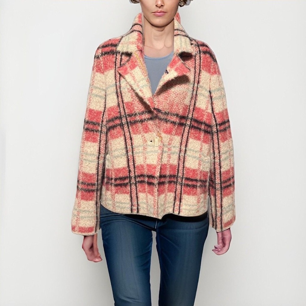 Anthropologie Maeve Aurelia Plaid Sweater